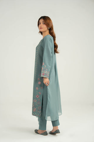 3 Piece Cotton Karandi Embroidered Suit (CS0425)