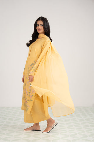 3 Piece Lawn Embroidered Suit (CS0428)