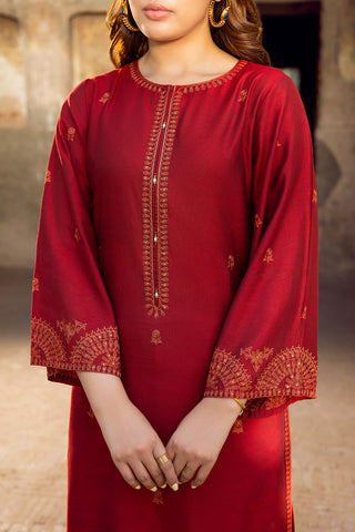 2 Piece Cotton Silk Embroidered Suit (CS0429)