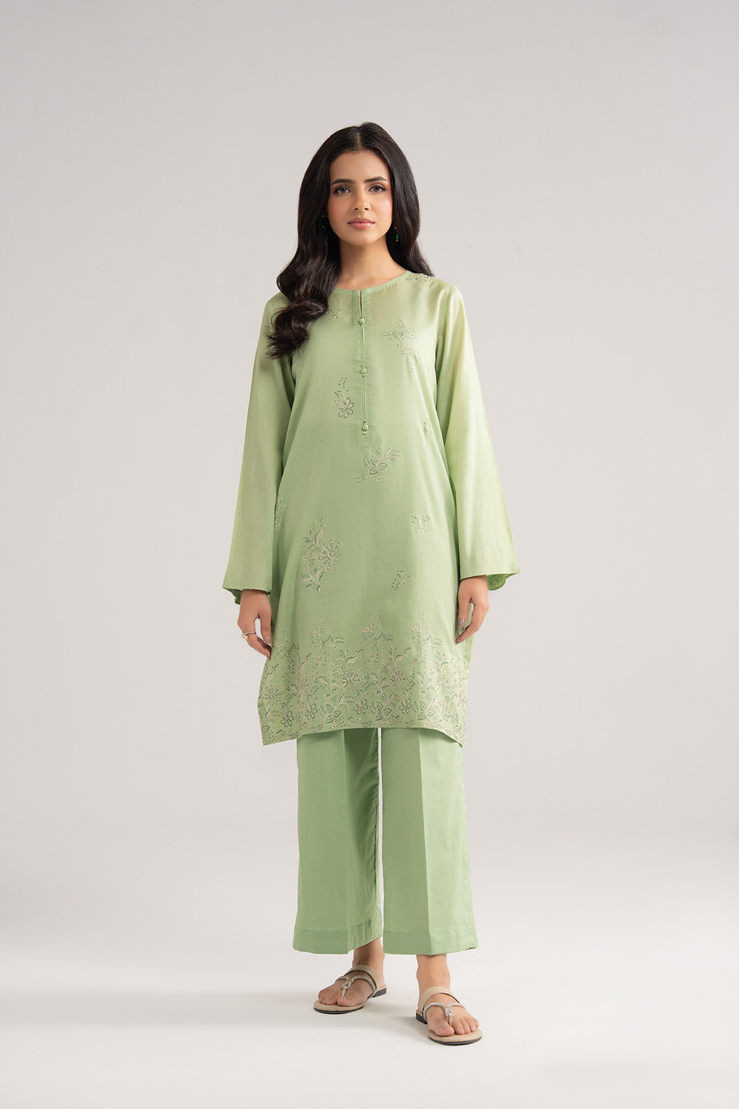 2 Piece Lawn Embroidered Suit (CS0434)