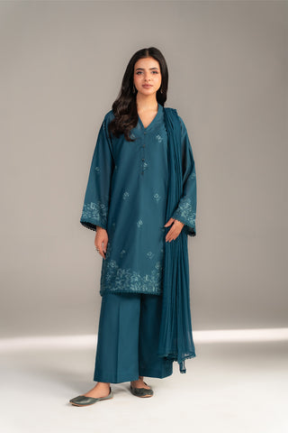 3 Piece Lawn Embroidered Suit (CS0435)