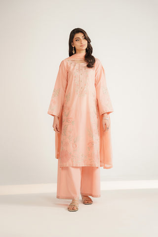 3 Piece Lawn Embroidered Suit (CS0441)