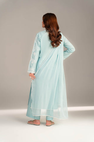 3 Piece Cotton Rip Stop Embroidered Suit (CS0460)