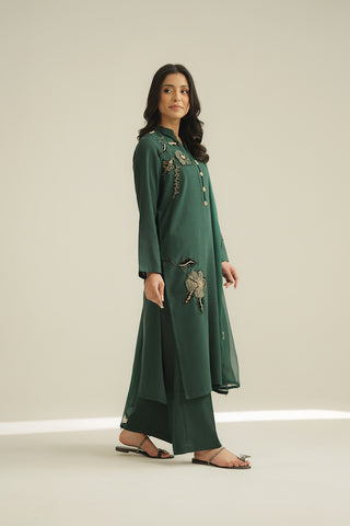 3 Piece Cotton Karandi Embroidered Suit (CS0462)