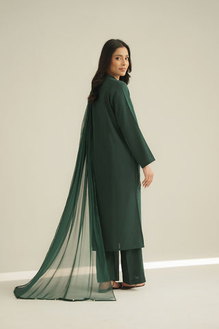 3 Piece Cotton Karandi Embroidered Suit (CS0462)
