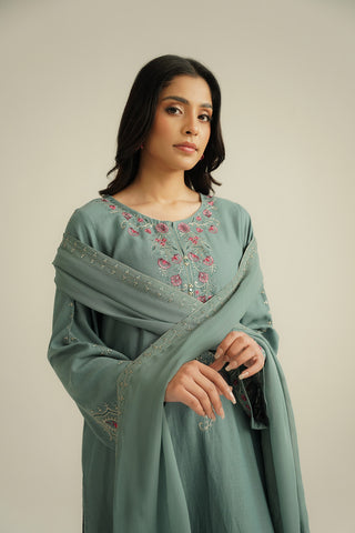 3 Piece Lawn Karandi Embroidered Suit (CS0464)