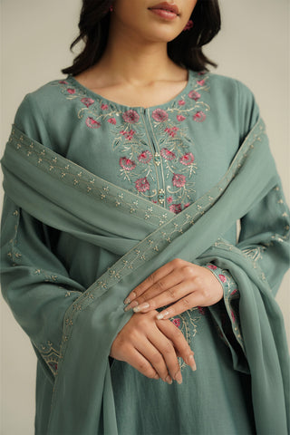 3 Piece Lawn Karandi Embroidered Suit (CS0464)