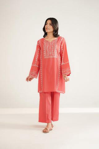 2 Piece Lawn Embroidered Suit (CS0467)