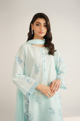 3 Piece Lawn Embroidered Suit (CS0469)