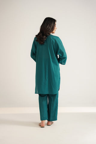 2 Piece Cotton Embroidered Suit (CS0476)