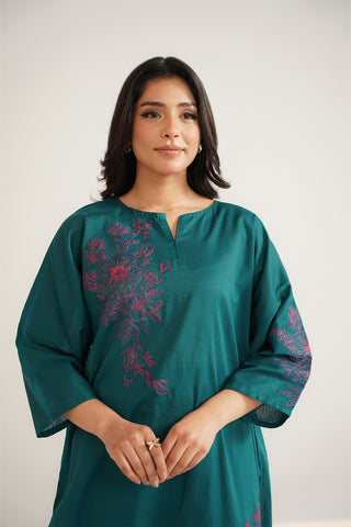 2 Piece Cotton Embroidered Suit (CS0476)