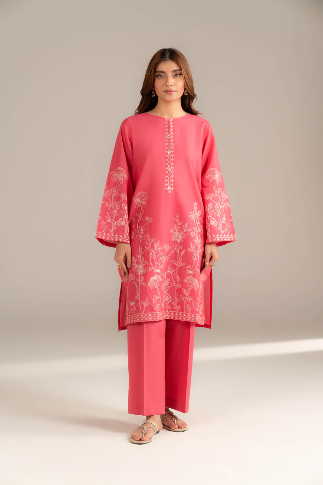 2 Piece Lawn Embroidered Suit (CS0498)