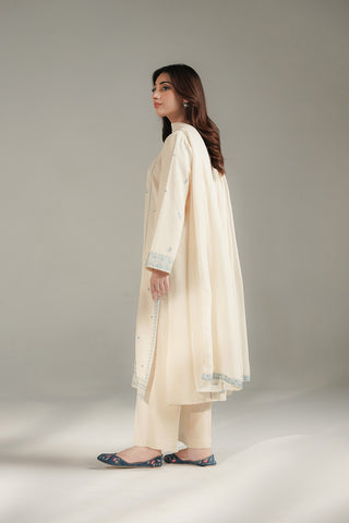 3 Piece Cotton Karandi Embroidered Suit (CS0502)