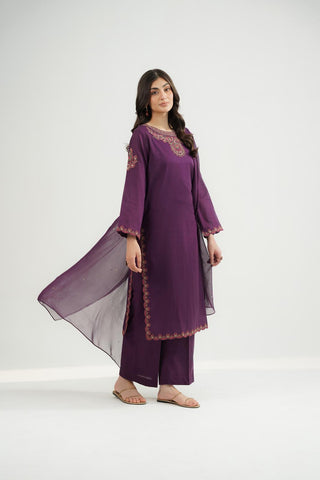 3 Piece Lawn Embroidered Suit (CS0515)