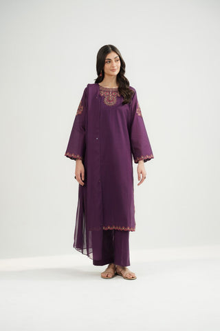 3 Piece Lawn Embroidered Suit (CS0515)
