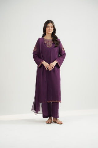 3 Piece Lawn Embroidered Suit (CS0515)
