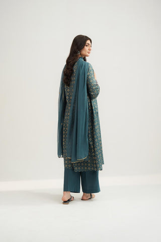 3 Piece Printed Lawn Embroidered Suit (CS0526)
