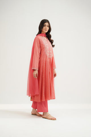 3 Piece Printed Lawn Embroidered Suit (CS0527)