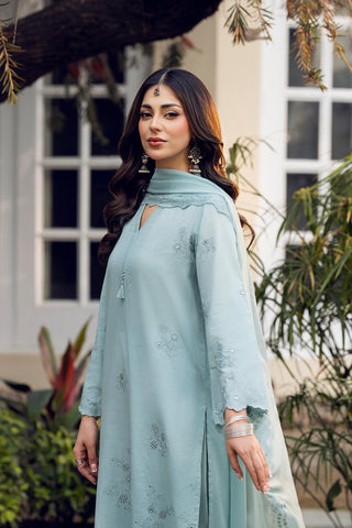 3 Piece Cotton Rip Stop Embroidered Suit (CS0529)