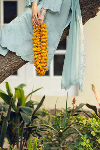 3 Piece Cotton Rip Stop Embroidered Suit (CS0529)