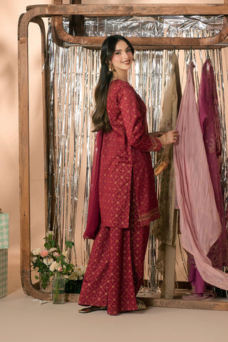 3 Piece Printed Lawn Embroidered Suit (CS0552)