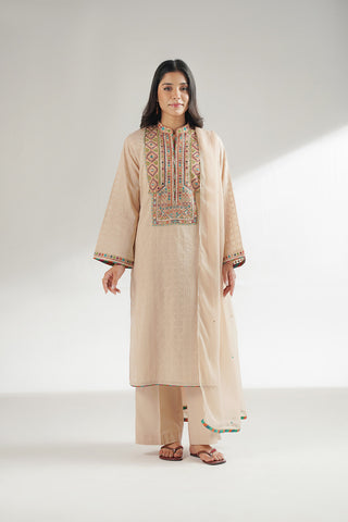 3 Piece Lawn Embroidered Suit (CS0562)