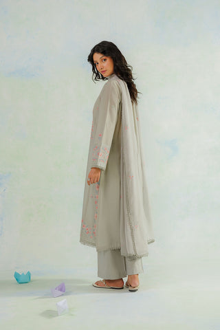 3 Piece Lawn Embroidered Suit (CS0574)