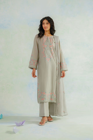 3 Piece Lawn Embroidered Suit (CS0574)