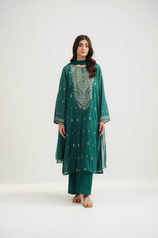 3 Piece Lawn Embroidered Suit (CS0588)
