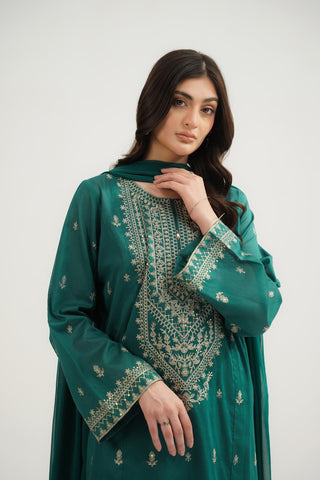 3 Piece Lawn Embroidered Suit (CS0588)