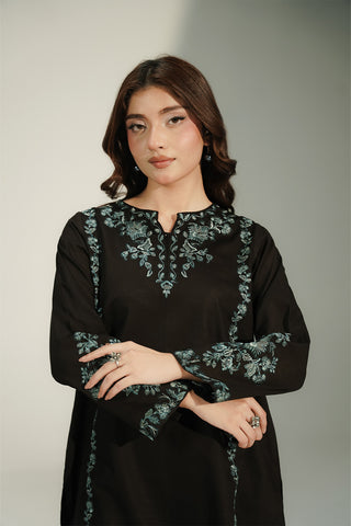 2 Piece Slub Khaddar Embroidered Suit (CS0672)