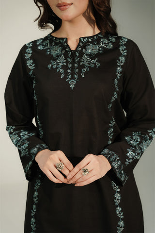 2 Piece Slub Khaddar Embroidered Suit (CS0672)