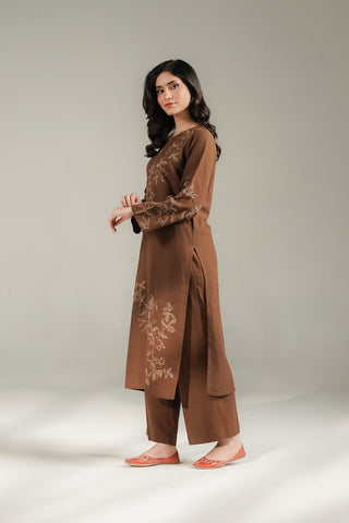 2 Piece Cotton Karandi Embroidered Suit (CS0680)