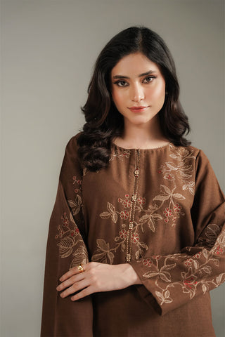 2 Piece Cotton Karandi Embroidered Suit (CS0680)