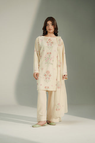 3 Piece Lawn Karandi Embroidered Suit (CS0694)