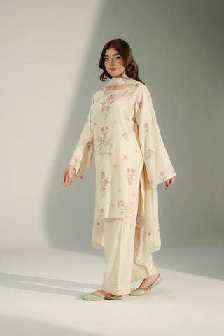 3 Piece Lawn Karandi Embroidered Suit (CS0694)