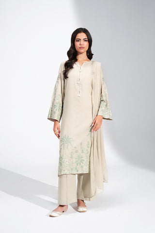 3 Piece Lawn Karandi Embroidered Suit (CS0704)