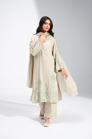 3 Piece Lawn Karandi Embroidered Suit (CS0704)