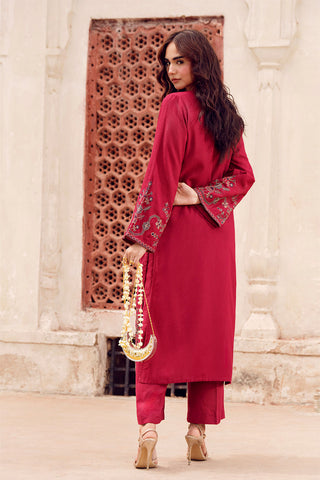 2 Piece Lawn Karandi Embroidered Suit (CS0705)