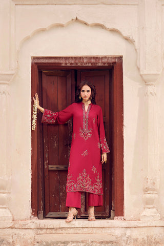 2 Piece Lawn Karandi Embroidered Suit (CS0705)