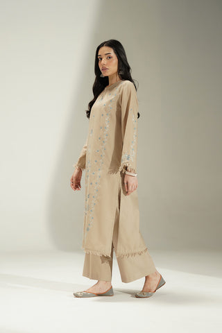 2 Piece Slub Khaddar Embroidered Suit (CS0708)