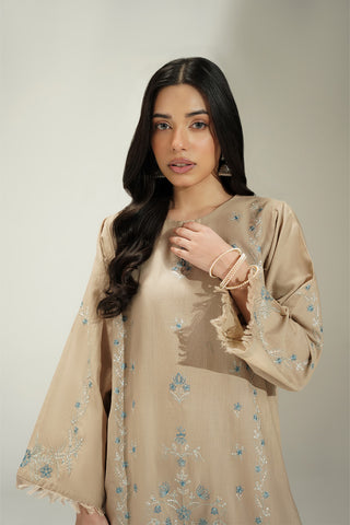 2 Piece Slub Khaddar Embroidered Suit (CS0708)