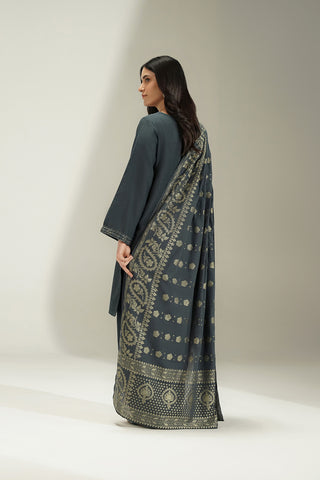 3 Piece Cotton Karandi Embroidered Suit (CS0710)