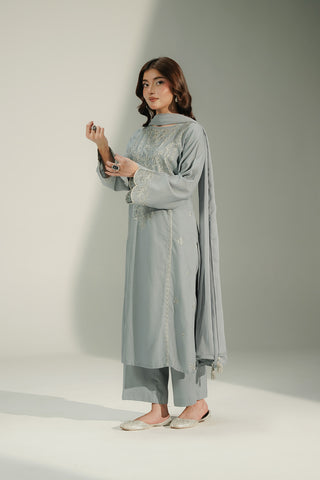 3 Piece Lawn Karandi Embroidered Suit (CS0715)