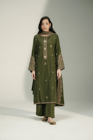3 Piece Lawn Karandi Embroidered Suit (CS0717)
