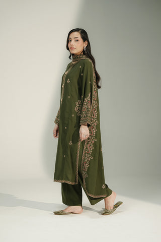 3 Piece Lawn Karandi Embroidered Suit (CS0717)
