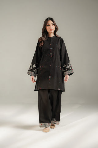 2 Piece Slub Khaddar Embroidered Suit (CS0721)