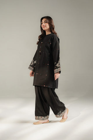 2 Piece Slub Khaddar Embroidered Suit (CS0721)