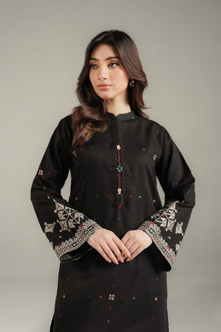 2 Piece Slub Khaddar Embroidered Suit (CS0721)