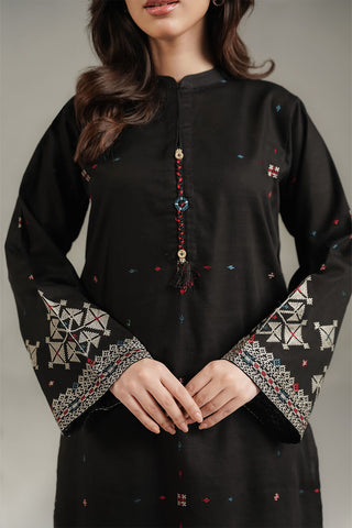 2 Piece Slub Khaddar Embroidered Suit (CS0721)